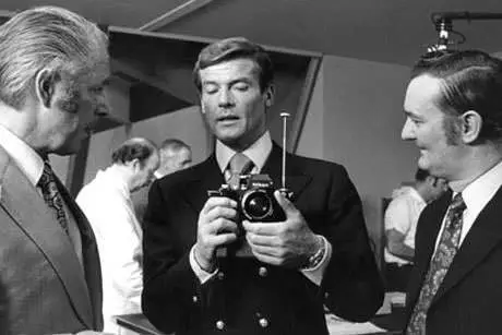 Agent 007 with Nikon F