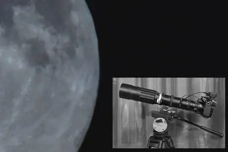 Moon image with soligor