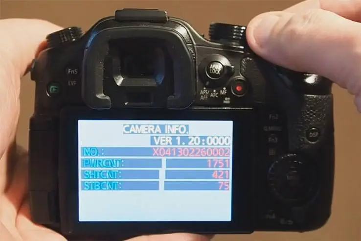 Panasonic shutter count
