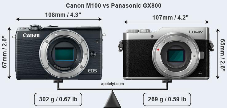 Huisje ZuidAmerika terugvallen Canon M100 vs Panasonic GX800 Comparison Review