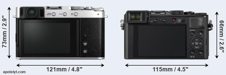 The Fujifilm X-E4 VS Fujifilm X100V