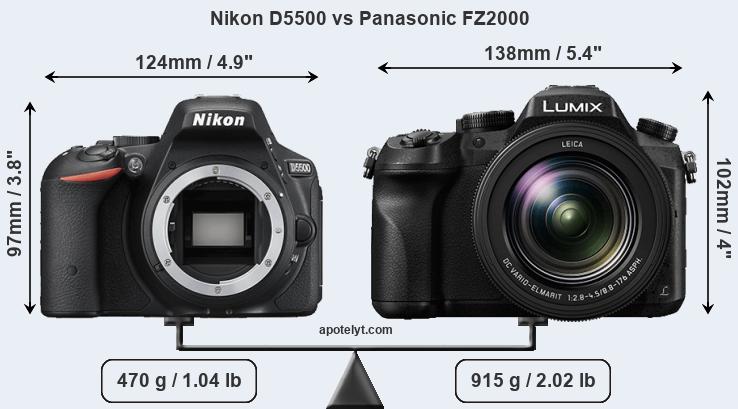 Ben depressief pensioen Ik denk dat ik ziek ben Nikon D5500 vs Panasonic FZ2000 Comparison Review