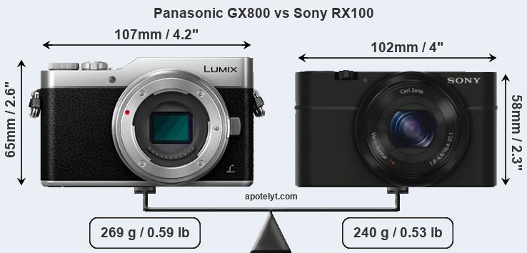 wimper Christian lijden Panasonic GX800 vs Sony RX100 Comparison Review