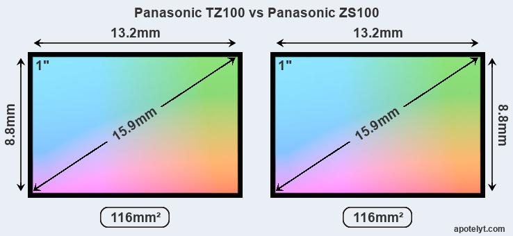 Panasonic TZ100 vs ZS100