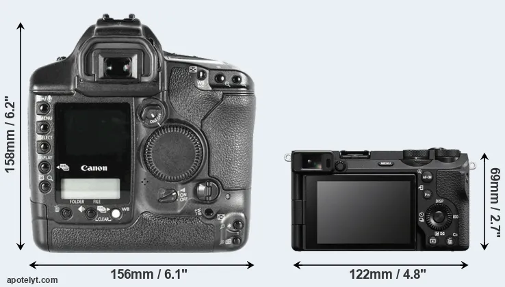 Comparison 1D Mark II or A6700 rear