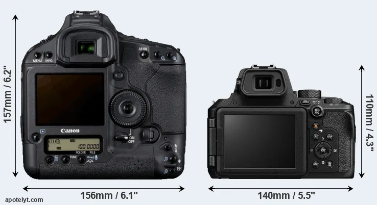 Comparison 1D Mark IV or P950 rear