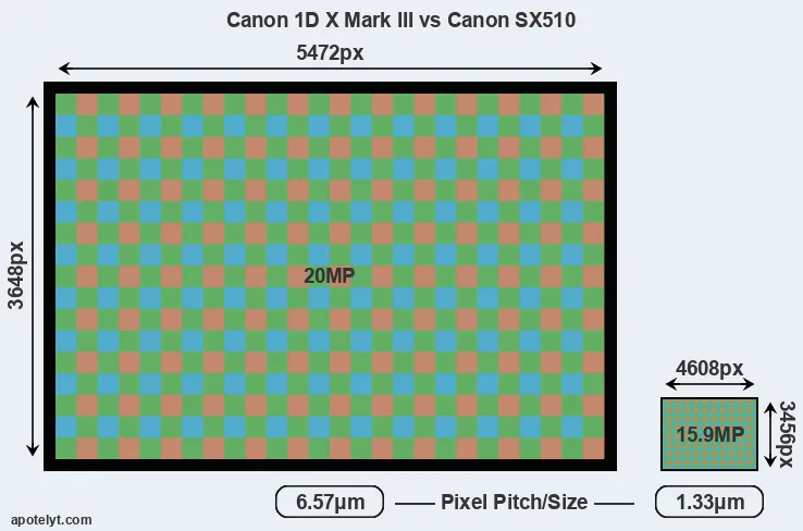 1DX Mark III versus SX510 MP