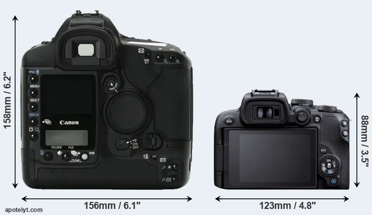 Comparison 1Ds Mark II or R10 rear