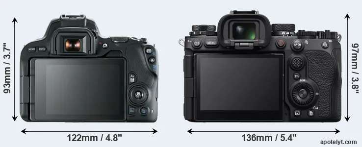 Comparison 200D or A9 III rear