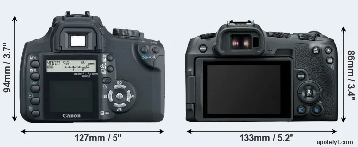 Comparison 350D or R8 rear