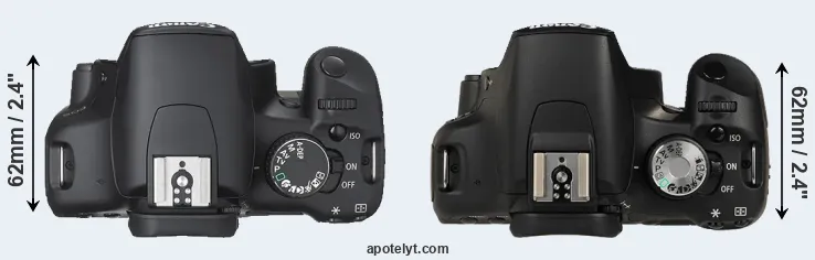 Compare 450D versus 500D top