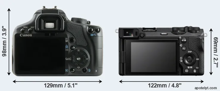 Comparison 450D or A6700 rear