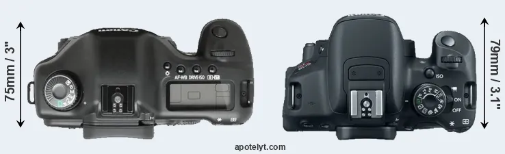 Compare 5D versus 700D top