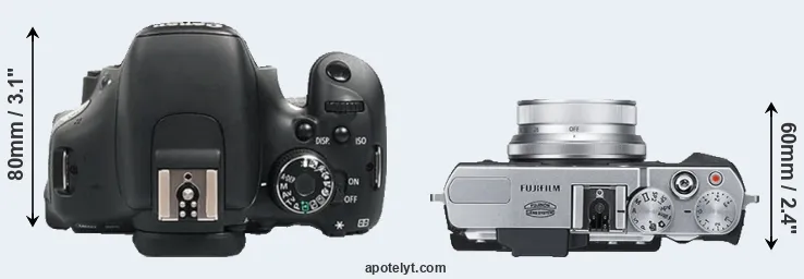 Compare 600D versus X30 top