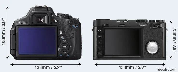 Comparison 600D or X Vario rear