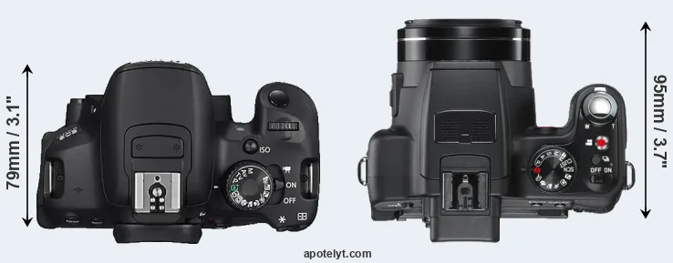 Compare 650D versus V-LUX 2 top
