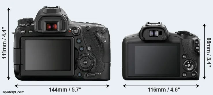 Comparison 6D Mark II or R100 rear