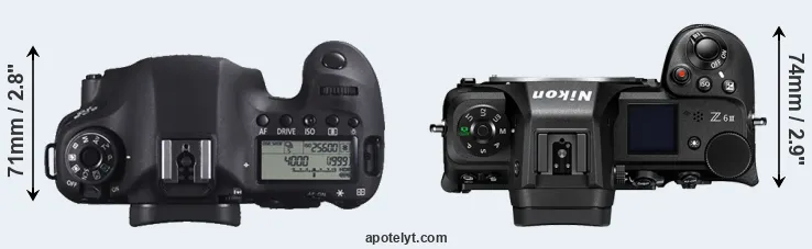 Compare 6D versus Z6 III top