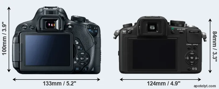 Comparison 700D or G10 rear