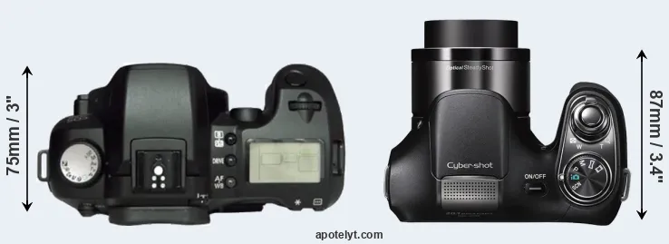Compare D60 versus H200 top