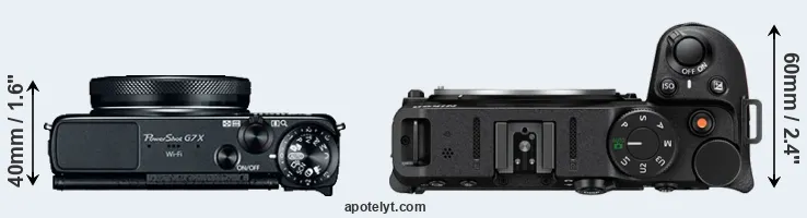Compare G7X versus Z30 top