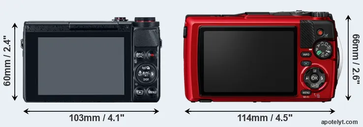 Comparison G7X or TG-7 rear