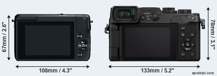 Comparison M10 or GX8 rear