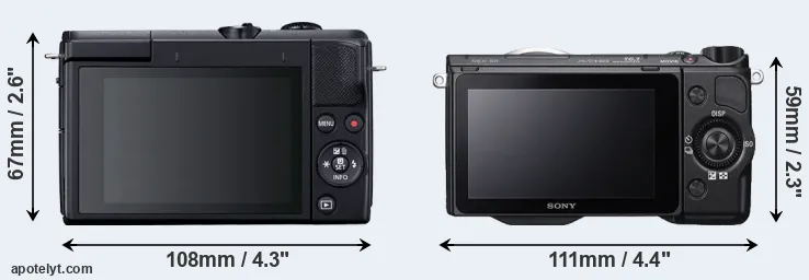 Comparison M200 or NEX-5R rear