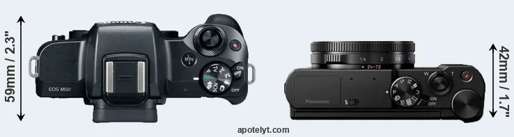 Compare M50 versus LX10 top