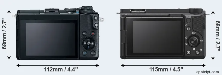 Comparison M6 or ZV-E10 II rear