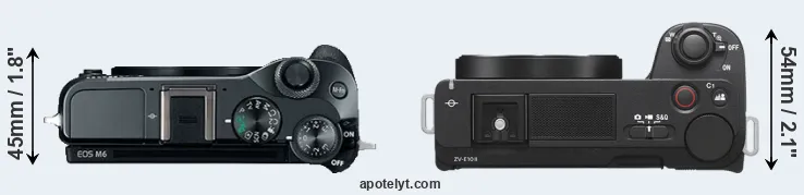 Compare M6 versus ZV-E10 II top