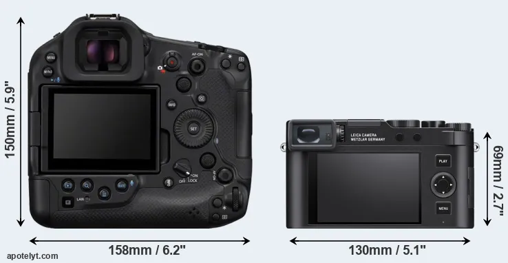 Comparison R1 or D-LUX 8 rear