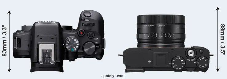Compare R10 versus RX1R III top
