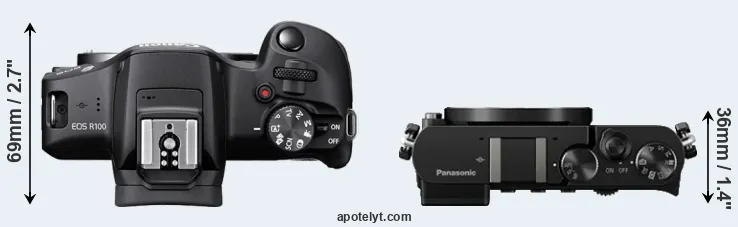 Compare R100 versus GM5 top