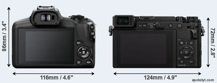 Comparison R100 or GX9 rear
