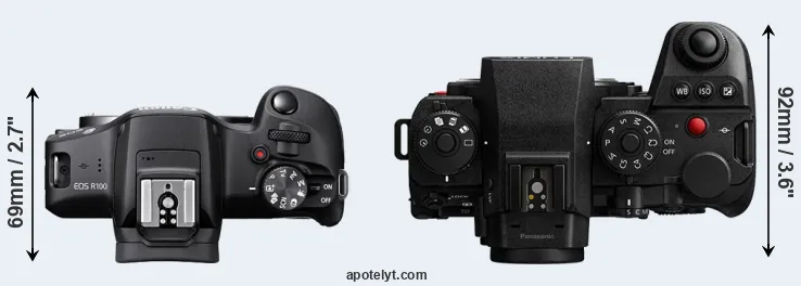 Compare R100 versus S1 II top