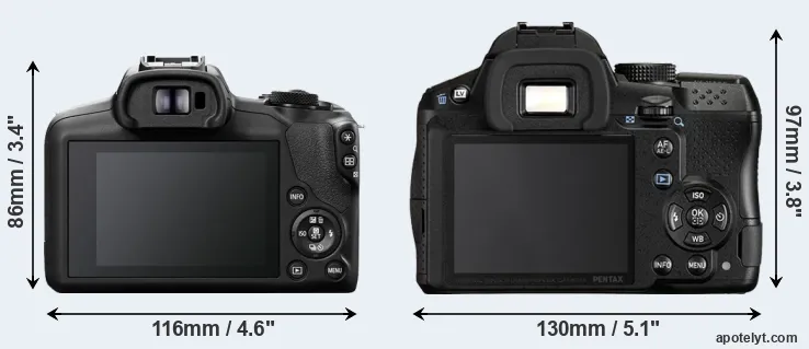 Comparison R100 or K-30 rear