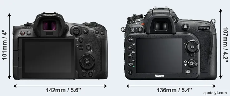 Comparison R5 C or D7200 rear