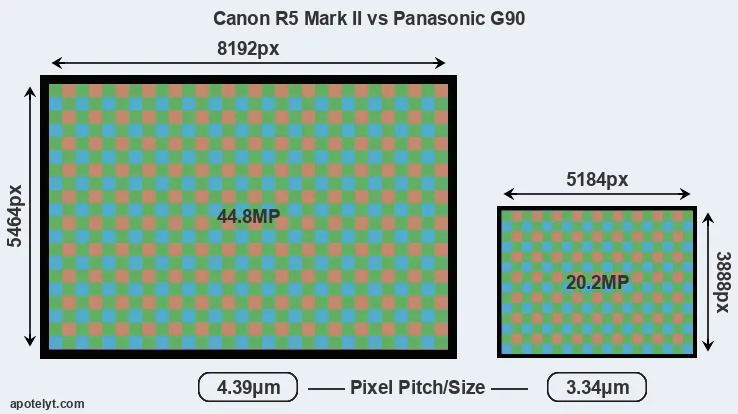 R5 Mark II versus G90 MP