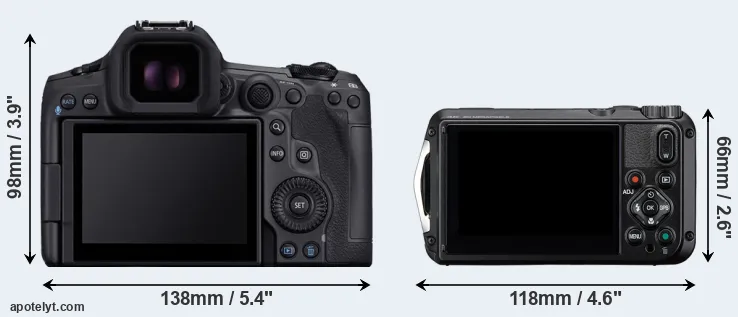 Comparison R5 Mark II or WG-8 rear