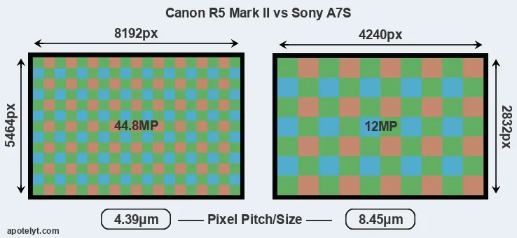R5 Mark II versus A7S MP