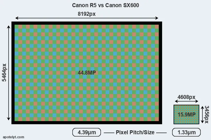 R5 versus SX600 MP