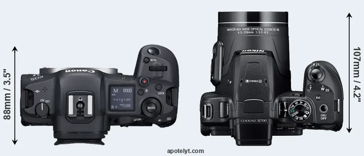 Compare R5 versus B700 top