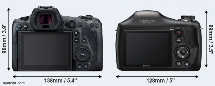 Comparison R5 or H300 rear