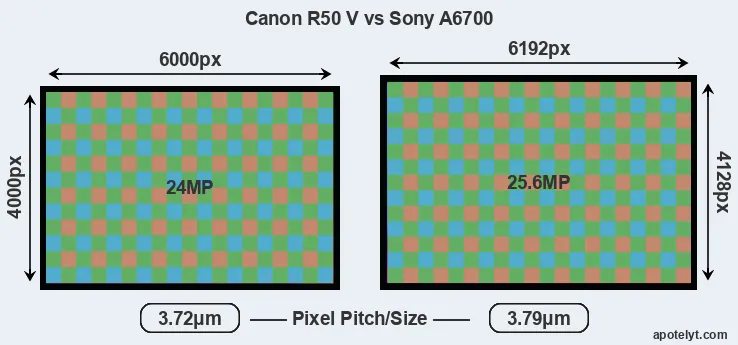 R50 V versus A6700 MP