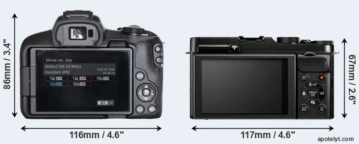 Comparison R50 or X-M1 rear