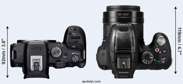 Compare R7 versus FZ82D top