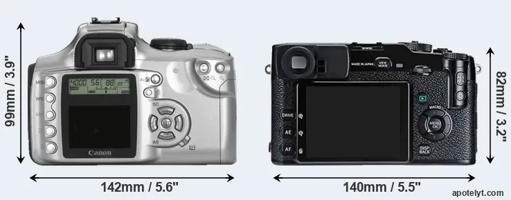 Comparison Rebel or X-Pro1 rear