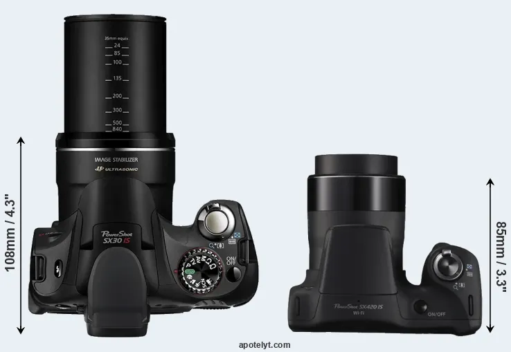 Compare SX30 versus SX420 top