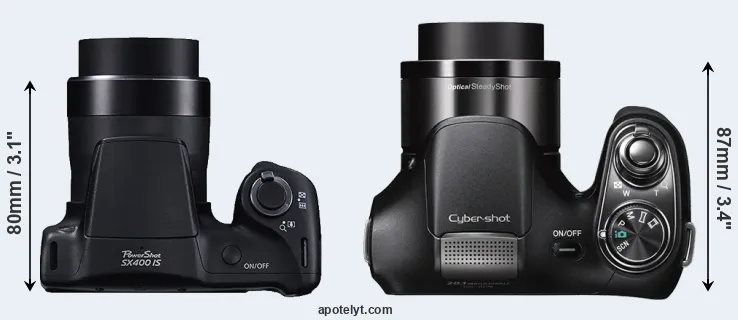 Compare SX400 versus H200 top